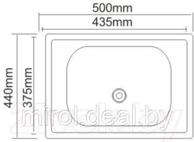 Мойка кухонная Saniteco 5040 - фото 7 - id-p211090567