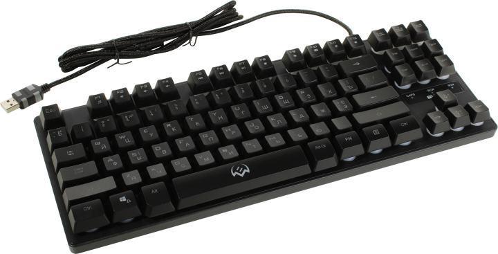 Клавиатура SVEN KB-G7400 Black USB 87КЛ подсветка клавиш - фото 1 - id-p211091573