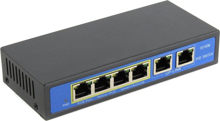 Коммутатор Orient SWP-7504POE/2P (4UTP 100Mbps PoE 2Uplink) - фото 1 - id-p211091601