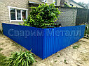 Забор из профлиста (профнастила), черный, фото 7