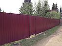 Забор из профлиста (профнастила), черный, фото 8