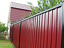 Забор из профлиста (профнастила), коричневый/шоколад, фото 9