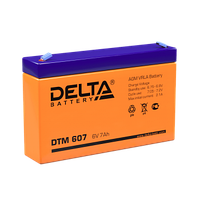 Аккумулятор Delta DTM 607 (6V 7Ah) для UPS