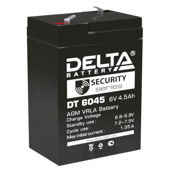 Аккумулятор Delta DT 6045 (6V 4.5Ah) для слаботочных систем - фото 1 - id-p211091977