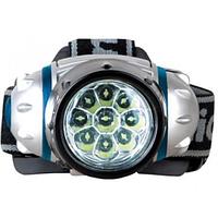 Camelion LED5317-9Mx (фонарь налобн, металлик,9 ультра ярк LED,4 реж, 3XR03 в компл, пласт, блист)