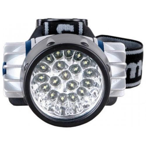 Camelion LED5323-19Mx (фонарь налобн, металлик,19 ультра ярк LED, 4 реж, 3XR03 в компл, пласт, блис) - фото 1 - id-p211090369