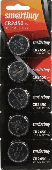 Батарея питания Smartbuy SBBL-2450-5B CR2450 (Li 3V) уп. 5 шт - фото 1 - id-p211090415