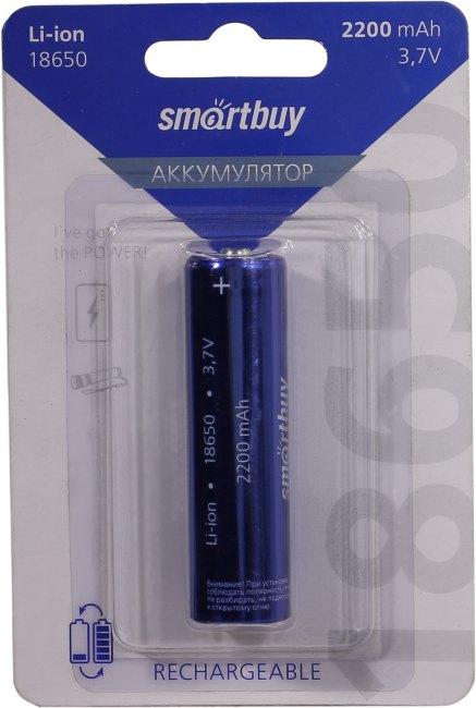 Smartbuy LI18650-2200 mAh (10/100) (SBBR-18650-1B2200) - фото 1 - id-p211090483