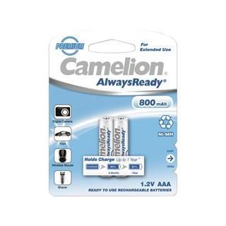 Camelion AAA- 800mAh Ni-Mh Always Ready BL-2 (NH-AAA800ARBP2, аккумулятор, 1.2В) (2 шт. в уп-ке) - фото 1 - id-p211090501