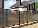 Забор из поликарбоната, бронза/оранжевый, фото 6