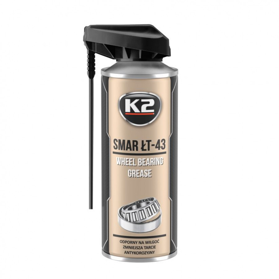 Смазка для подшипников качения и скольжения K2 Smart LT-43 (аэрозоль), 400ml