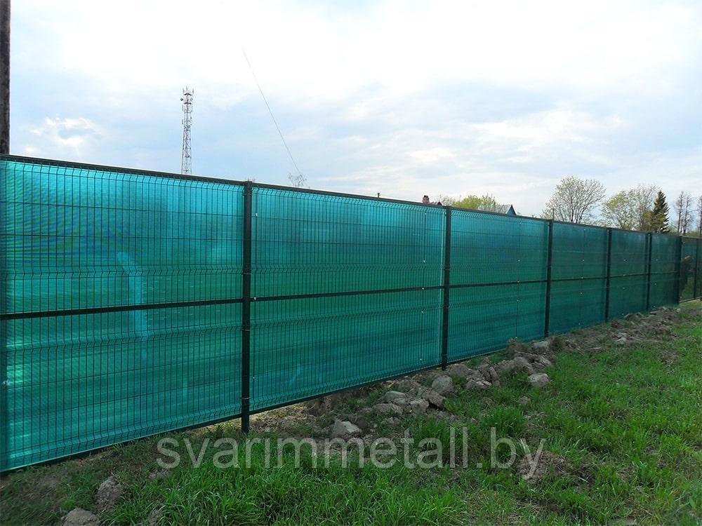Забор из поликарбоната, черный - фото 4 - id-p211140722