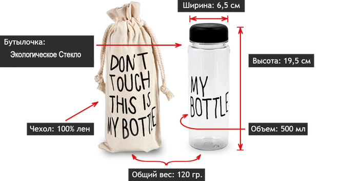 Бутылочка для всего My Bottle - фото 5 - id-p35551197