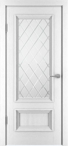 IstokDoors Прага-4 ДЧ 70x200 (эмаль белая (R 9003)/стекло №19)