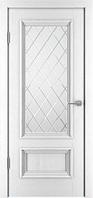 IstokDoors Прага-4 ДЧ 70x200 (эмаль белая (R 9003)/стекло №19)