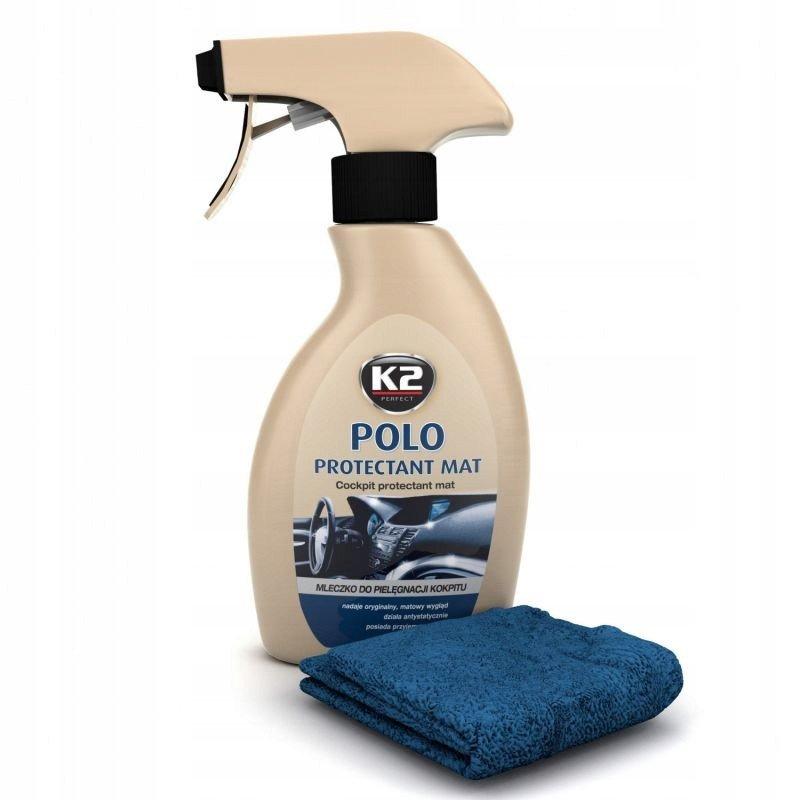 Полироль пластика матовый K2 Protectant Mat (триггер), 250ml+салфетка из микрофибры - фото 1 - id-p211159786