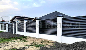 Забор жалюзи, черный