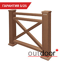 Ограждение из ДПК Outdoor "Кантри плюс" 1000*1500 мм. 3D STORM дуб