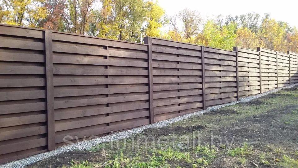 Забор ранчо, коричневый - фото 5 - id-p211166103
