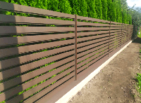 Забор ранчо, коричневый