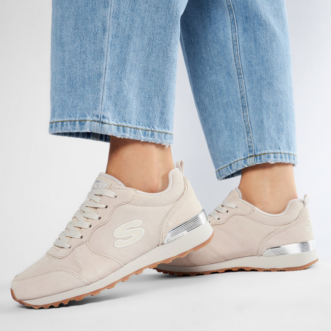 Кроссовки женские SKECHERS OG 85 Suede Eaze бежевый - фото 2 - id-p211084477