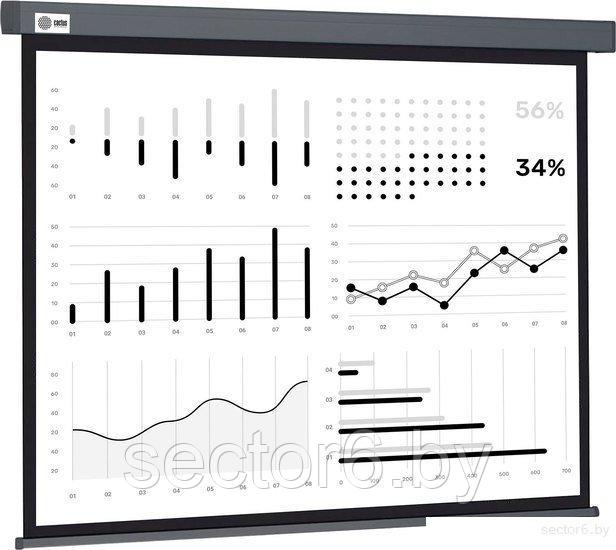 Проекционный экран CACTUS Wallscreen 180x180 CS-PSW-180X180-SG