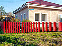 Забор из евроштакетника (металлоштакетник), синий, фото 10