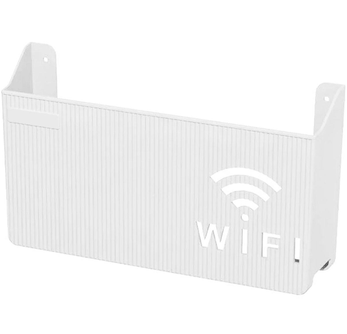 Пластиковый держатель для WiFi роутера белый SiPL - фото 1 - id-p211169957