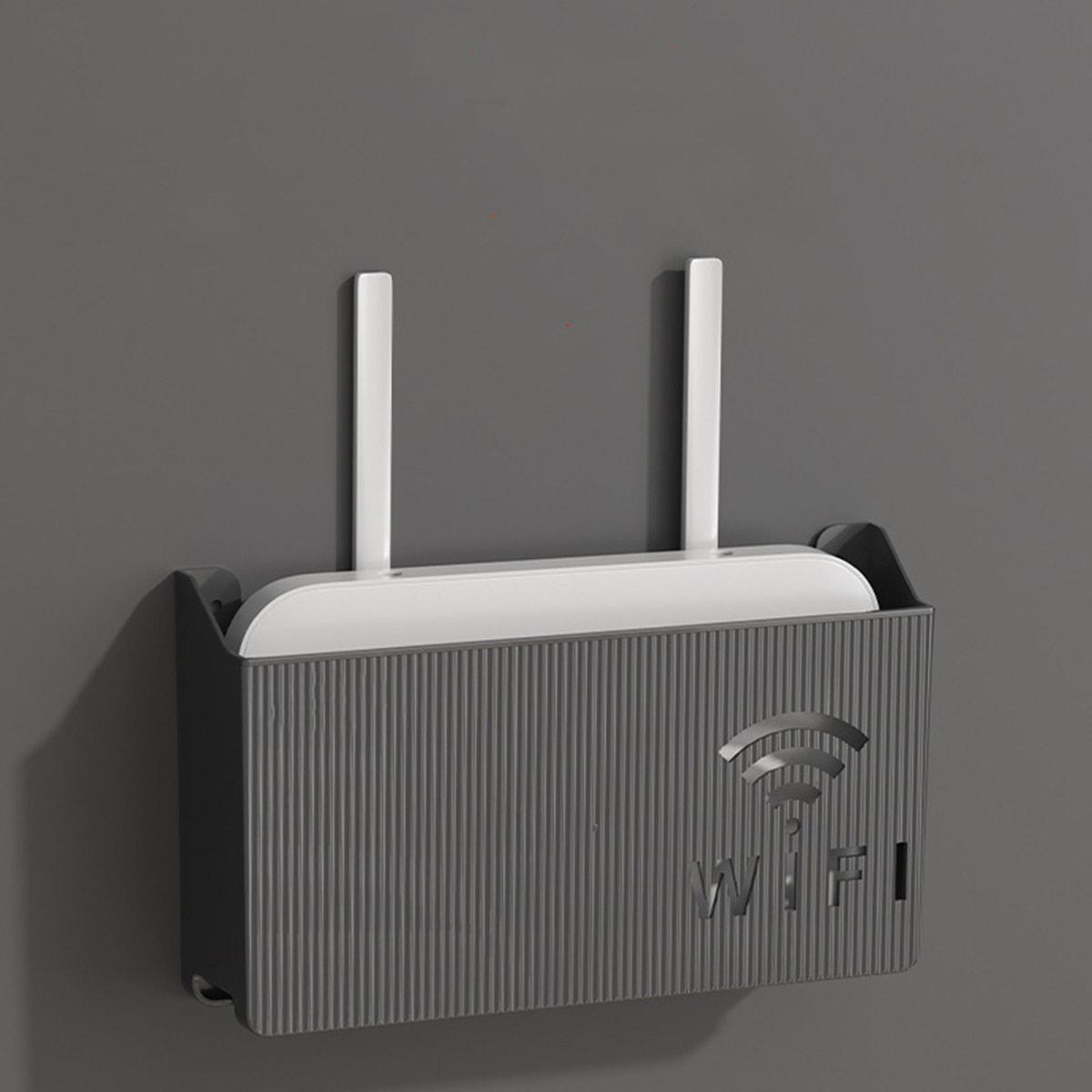 Пластиковый держатель для WiFi роутера черный SiPL