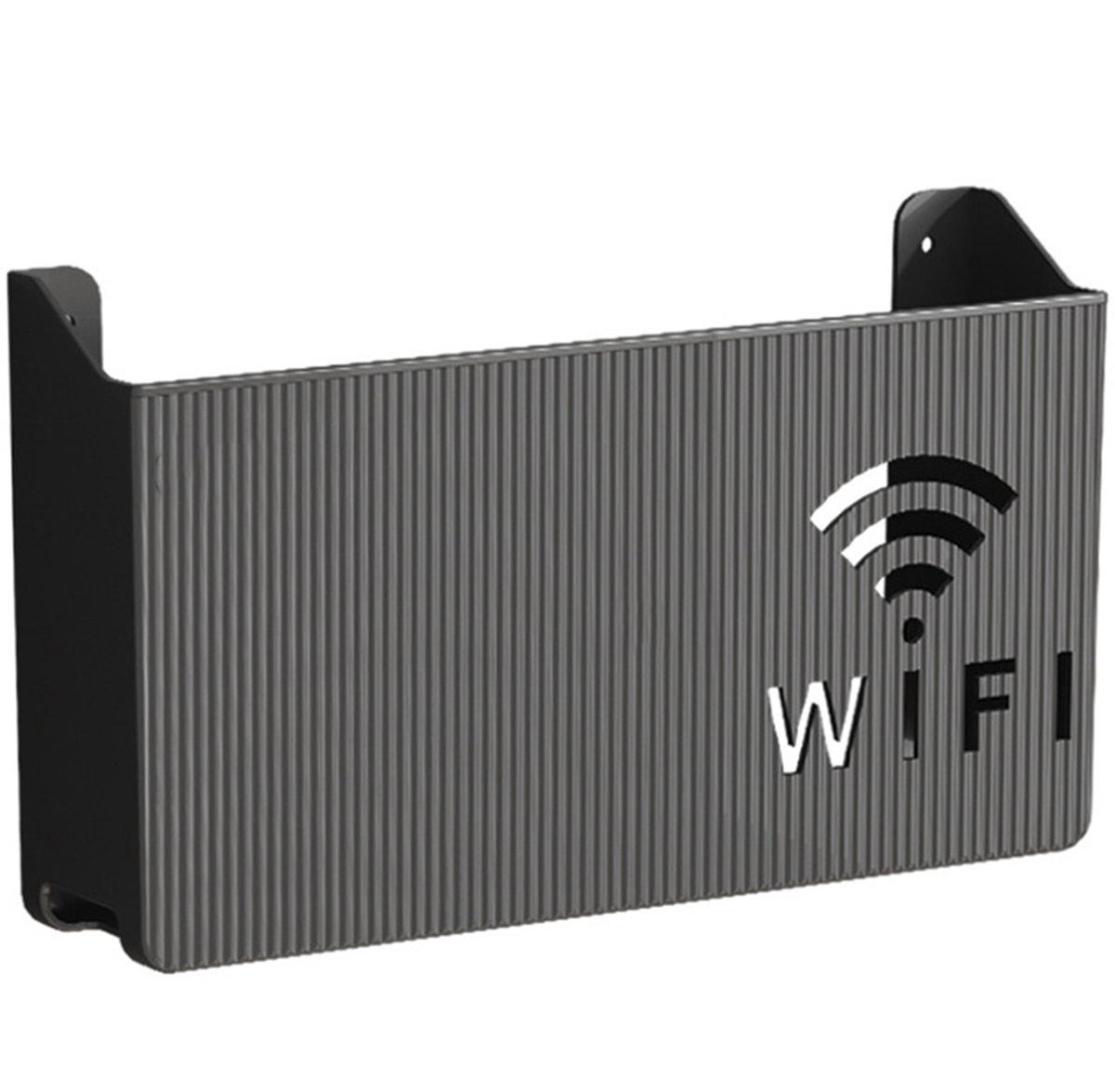 Пластиковый держатель для WiFi роутера черный SiPL - фото 4 - id-p211169959