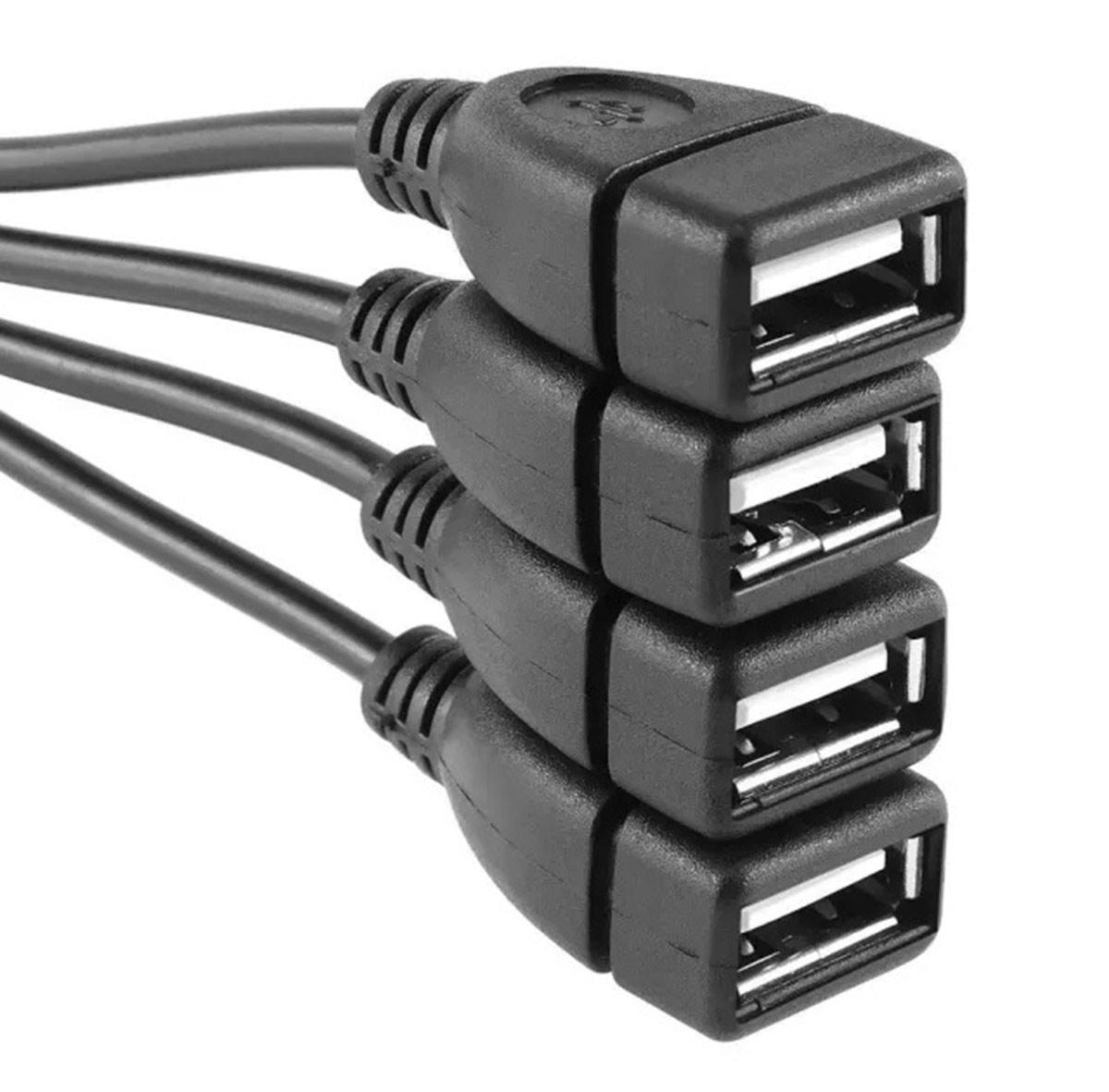 Адаптер USB HUB переходник USB A / 4 USB A SiPL - фото 3 - id-p211169992