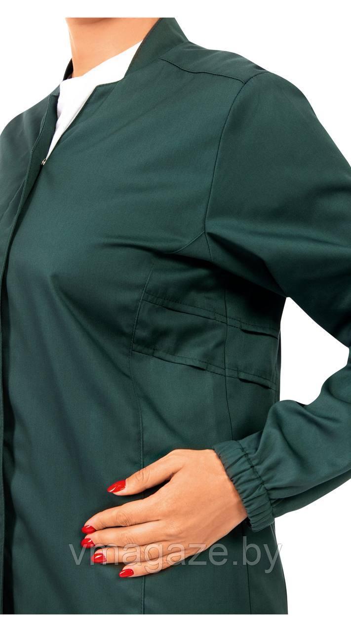Куртка,китель женский Леди Кларк (цвет зеленый) - фото 4 - id-p211170104