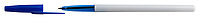 Ручка шарик. Buro корп. белый d=0,7мм чернила син. сменный стержень линия 0,35мм синий без инд.