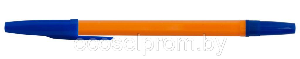 Ручка шариковая Buro 1мм стреловидный пиш. наконечник шестигр. желтый/синий синие чернила - фото 2 - id-p211171203
