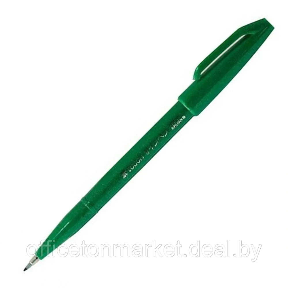 Маркер-кисть "Brush Sign pen", зеленый - фото 1 - id-p200077190