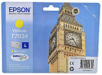 Картридж Epson T7034 L C13T70344010, Yellow (Original)