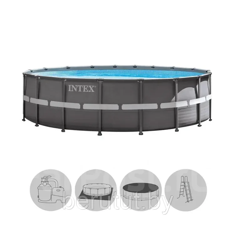 Каркасный бассейн INTEX Ultra XTR 488х122см - фото 5 - id-p211171425