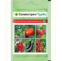 Удобрение мин. железосодержащее СЕКВЕСТРЕН Турбо против хлороза и пожелтения листьев 25г