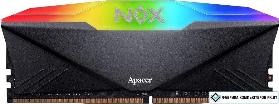 Оперативная память Apacer NOX RGB 8ГБ DDR4 3200 МГц AH4U08G32C28YNBAA-1 - фото 1 - id-p211182581