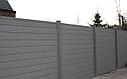 Забор из металлического сайдинга (металлосайдинг), под дерево, фото 3
