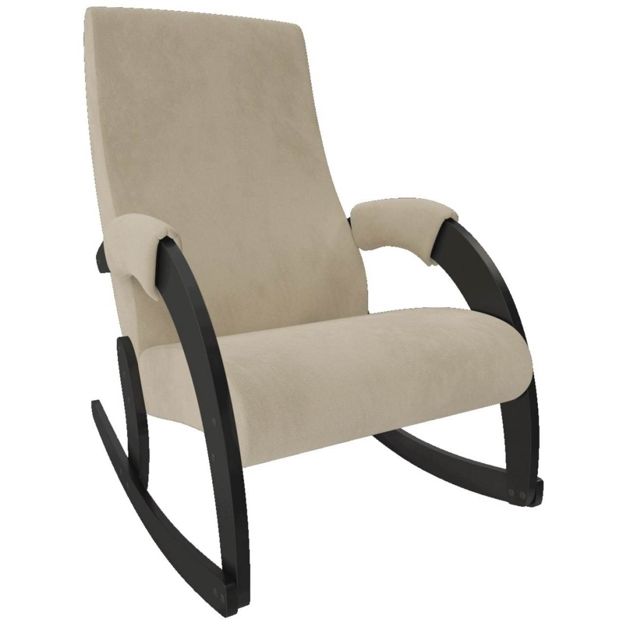 Кресло-качалка Модель 67М (Verona Vanilla/Венге) - фото 1 - id-p211187137