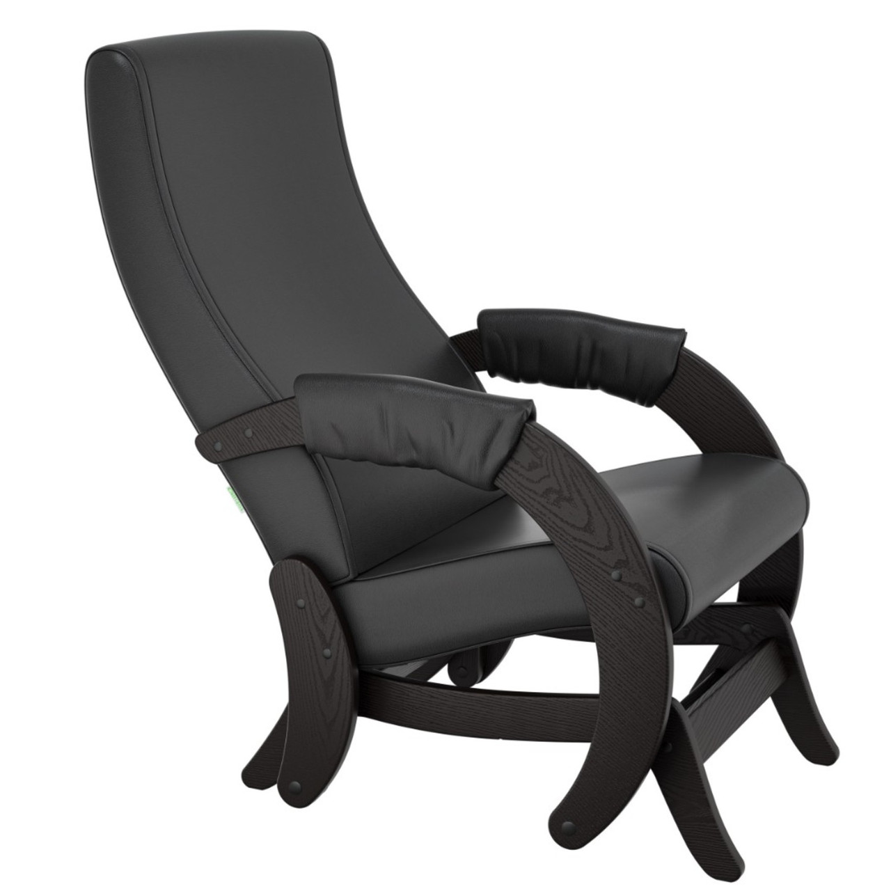 Кресло-глайдер, модель 68М шпон Венге/кожзам Eva 6 - фото 1 - id-p211187146