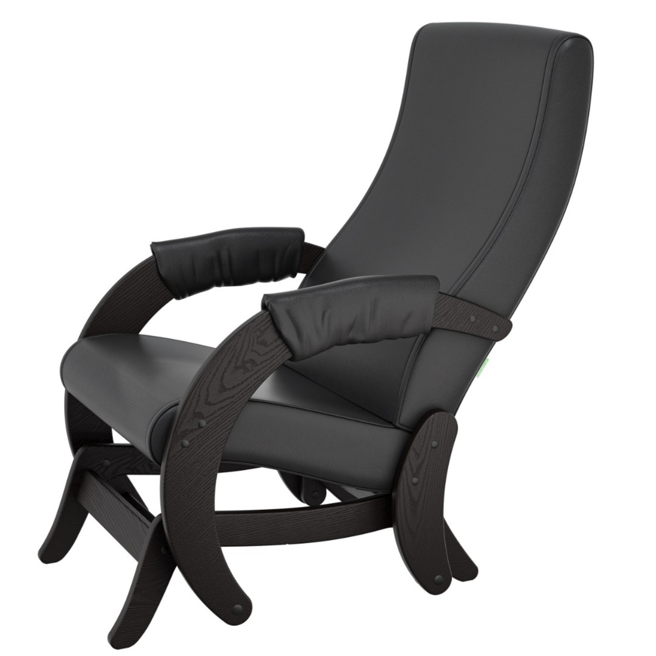 Кресло-глайдер, модель 68М шпон Венге/кожзам Eva 6 - фото 2 - id-p211187146
