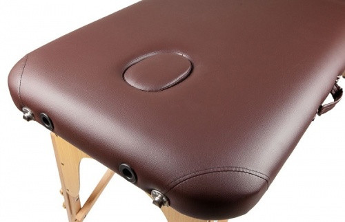 Массажный стол Atlas Sport складной 2-с 60 см деревянный + сумка в подарок (коричневый) - фото 2 - id-p211187301