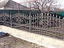 Забор сварной, с элементами ковки (с ковкой), черный, фото 7