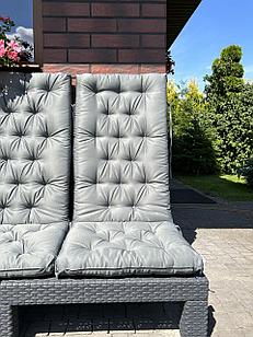 Подушка на сиденье для садовой мебели Чериот 116 х 45 Серый