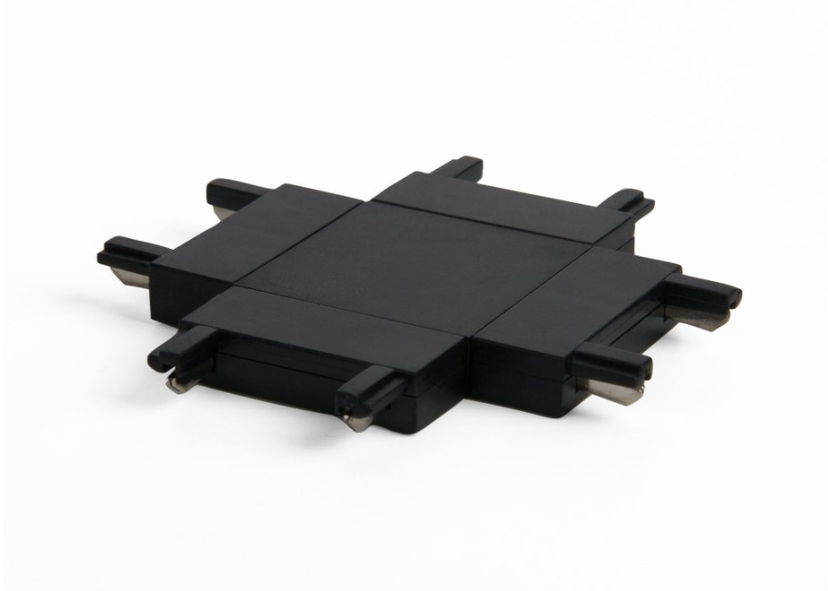 Четырёхсторонний соединитель для накладного шинопровода (чёрный) 85003/00 Flat Magnetic - фото 2 - id-p211188030