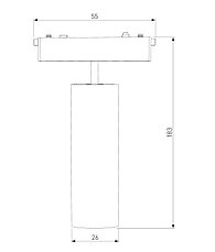 Трековый светильник 18W 4000K Arcos (чёрный) 85096/01 Flat Magnetic, фото 3