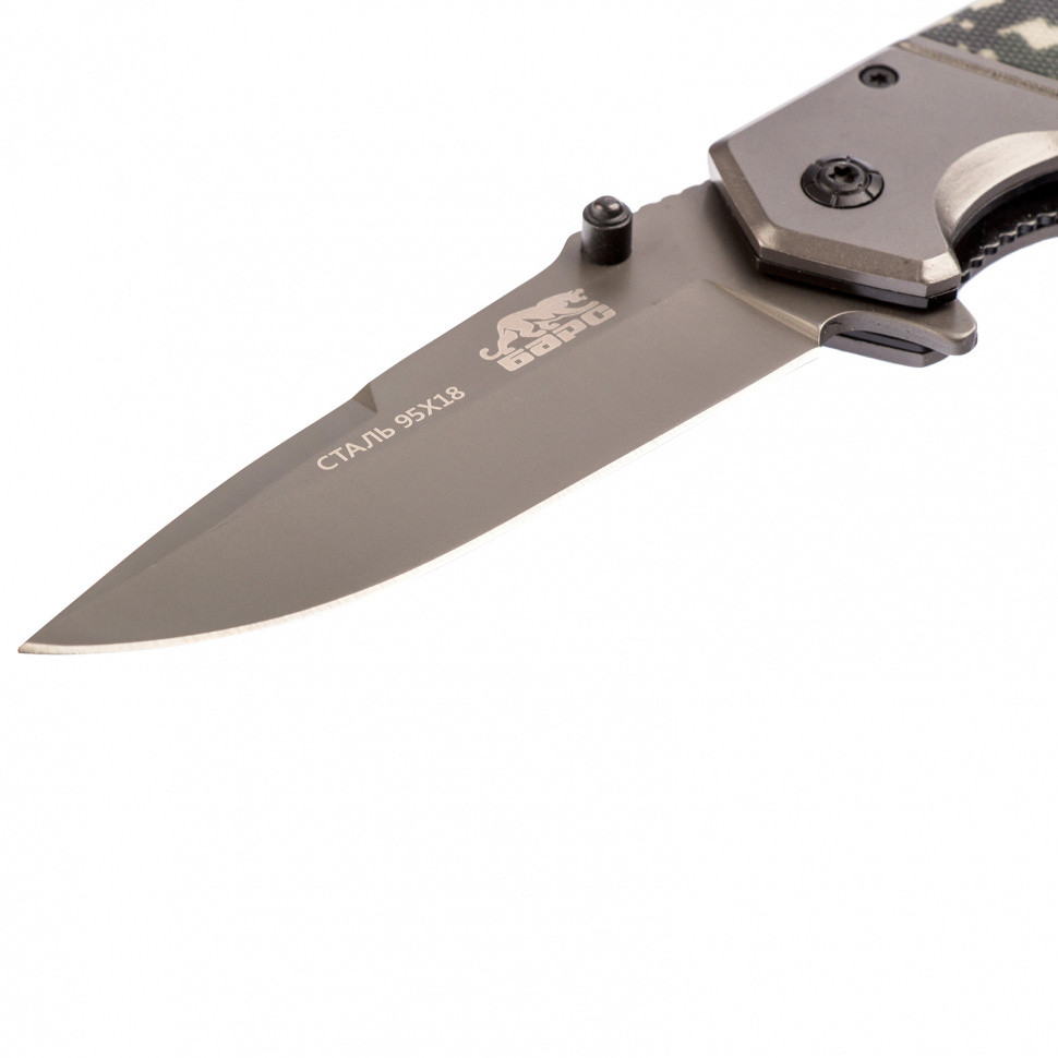 Нож туристический, складной, 203/90 мм, система Liner-Lock, с накладкой G10 на рукоятке Барс - фото 3 - id-p207772387