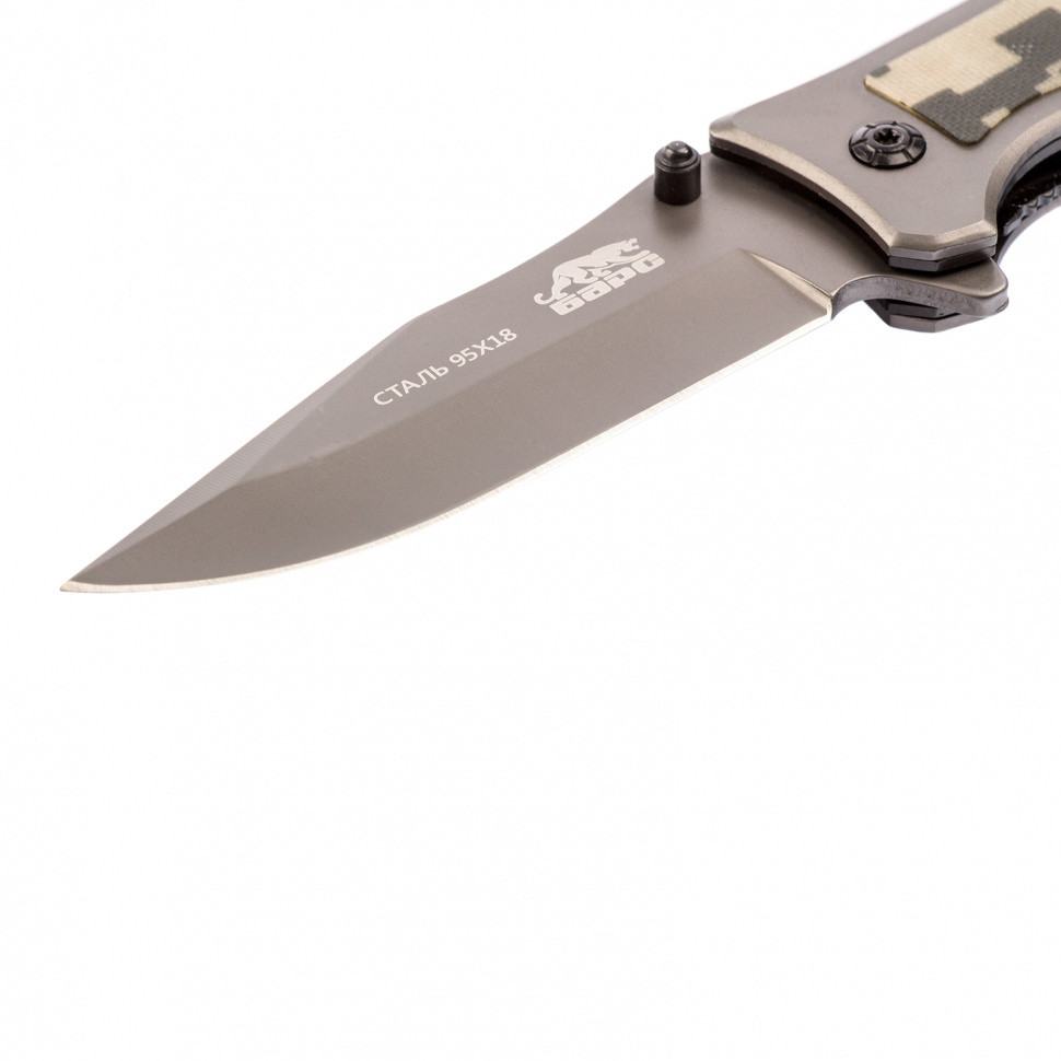 Нож туристический, складной, 210/85 мм, система Liner-Lock, с накладкой G10 на рукоятке Барс - фото 3 - id-p207772388